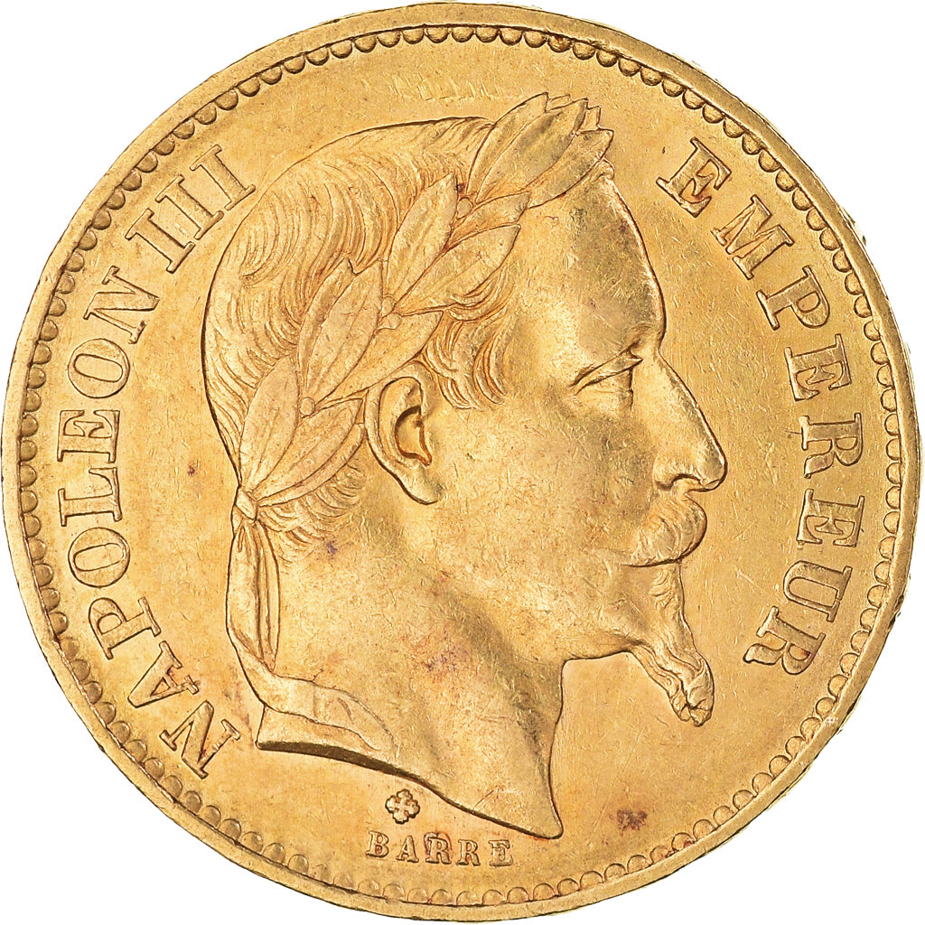 Münze, Frankreich, Napoléon III, 20 Francs, 1870, Strasbourg, SS+, Gold