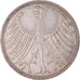 Munten, Federale Duitse Republiek, 5 Mark, 1956, Hambourg, ZF+, Zilver, KM:112.1