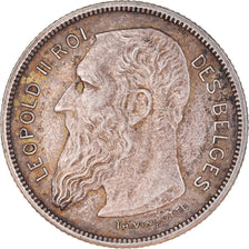 Coin, Belgium, 2 Francs, 2 Frank, 1904, AU(50-53), Silver, KM:58.1