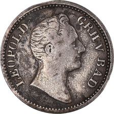 Moneta, Stati tedeschi, BADEN, Ludwig I, 3 Kreuzer, 1834, Baden, MB+, Argento