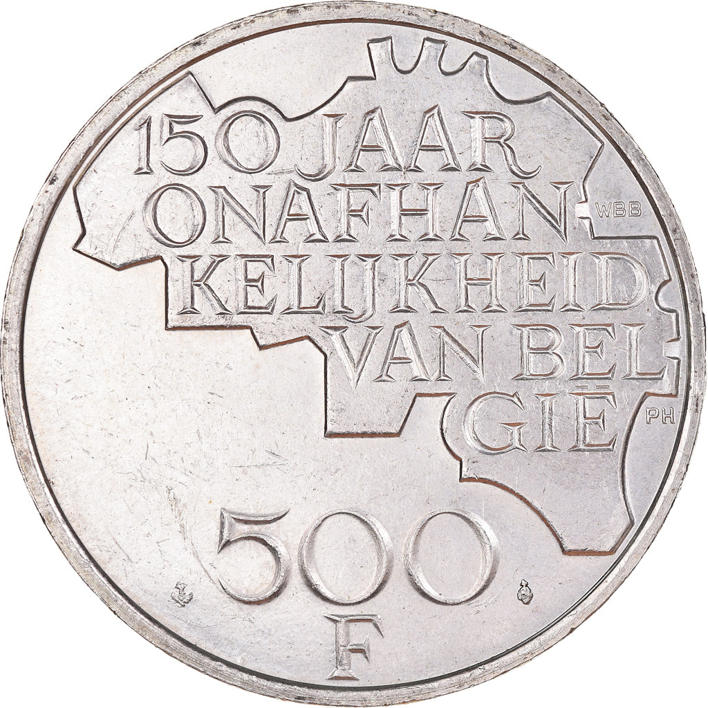 Münze, Belgien, 500 Francs, 500 Frank, 1980, Brussels, SS+, Silver Clad