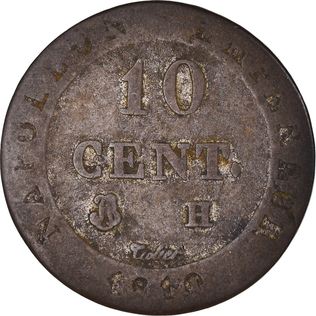 Coin, France, Napoléon I, 10 Centimes, 1810, La Rochelle, VF(20-25), Billon