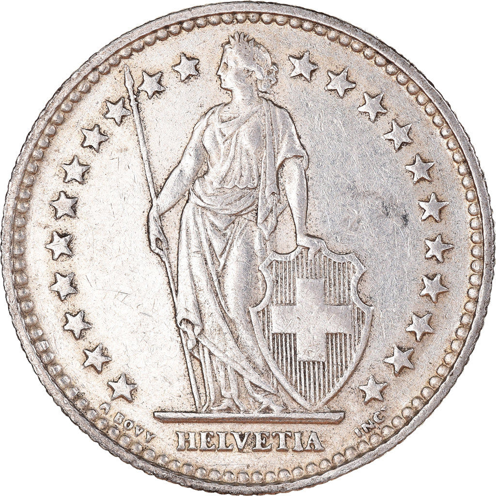 Coin, Switzerland, 2 Francs, 1940, Bern, AU(50-53), Silver, KM:21