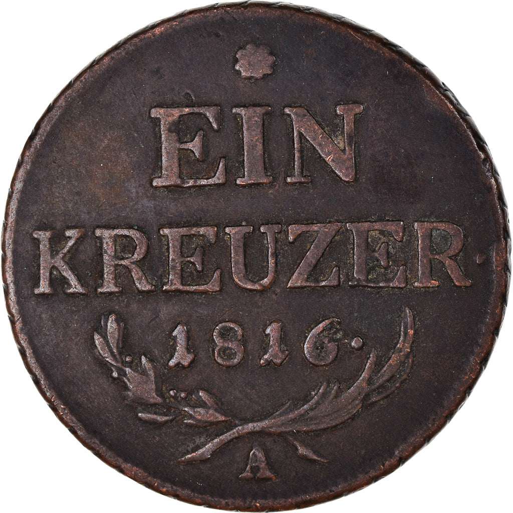 Coin, Austria, Franz II (I), Kreuzer, 1816, Vienne, EF(40-45), Copper, KM:2113