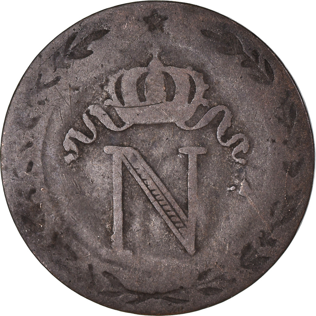 Coin, France, Napoléon I, 10 Centimes, 1809, Rouen, VF(30-35), Billon