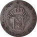 Moneda, Francia, Napoléon I, 10 Centimes, 1809, Rouen, BC+, Vellón, KM:676.2