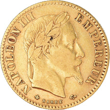 Münze, Frankreich, Napoleon III, 10 Francs, 1864, Paris, SS, Gold, KM:800.1