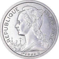 Coin, Comoros, 2 Francs, 1964, Paris, MS(60-62), Aluminum, KM:5, Lecompte:35