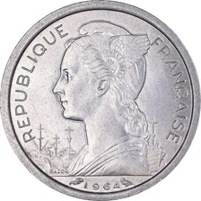 Coin, Comoros, Franc, 1964, Paris, MS(60-62), Aluminum, KM:4, Lecompte:33
