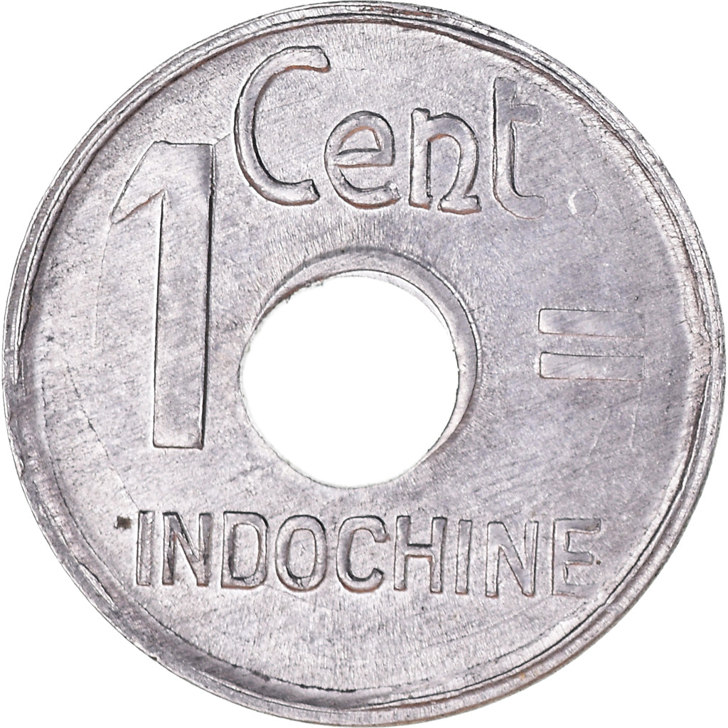 Coin, FRENCH INDO-CHINA, Cent, 1943, Paris, MS(60-62), Aluminum, KM:26