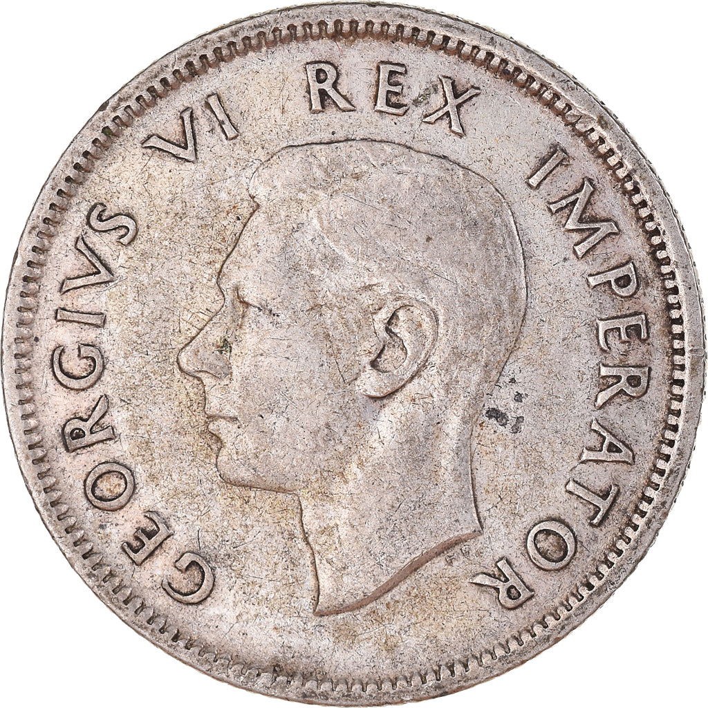 Münze, Südafrika, George VI, Shilling, 1937, SS, Silber, KM:28
