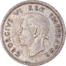 Münze, Südafrika, George VI, Shilling, 1937, SS, Silber, KM:28