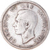 Moneda, Sudáfrica, George VI, Shilling, 1938, BC+, Plata, KM:28