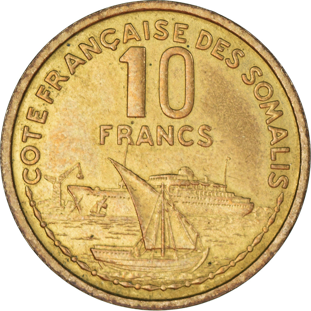 Coin, French Somaliland, 10 Francs, 1965, Paris, ESSAI, MS(60-62)