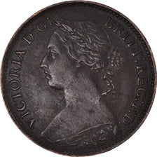 Moneta, Wielka Brytania, Victoria, Farthing, 1893, EF(40-45), Brązowy, KM:753