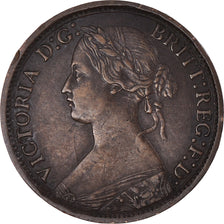 Coin, Great Britain, Victoria, Farthing, 1867, EF(40-45), Bronze, KM:747.2