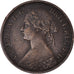 Coin, Great Britain, Victoria, Farthing, 1867, EF(40-45), Bronze, KM:747.2
