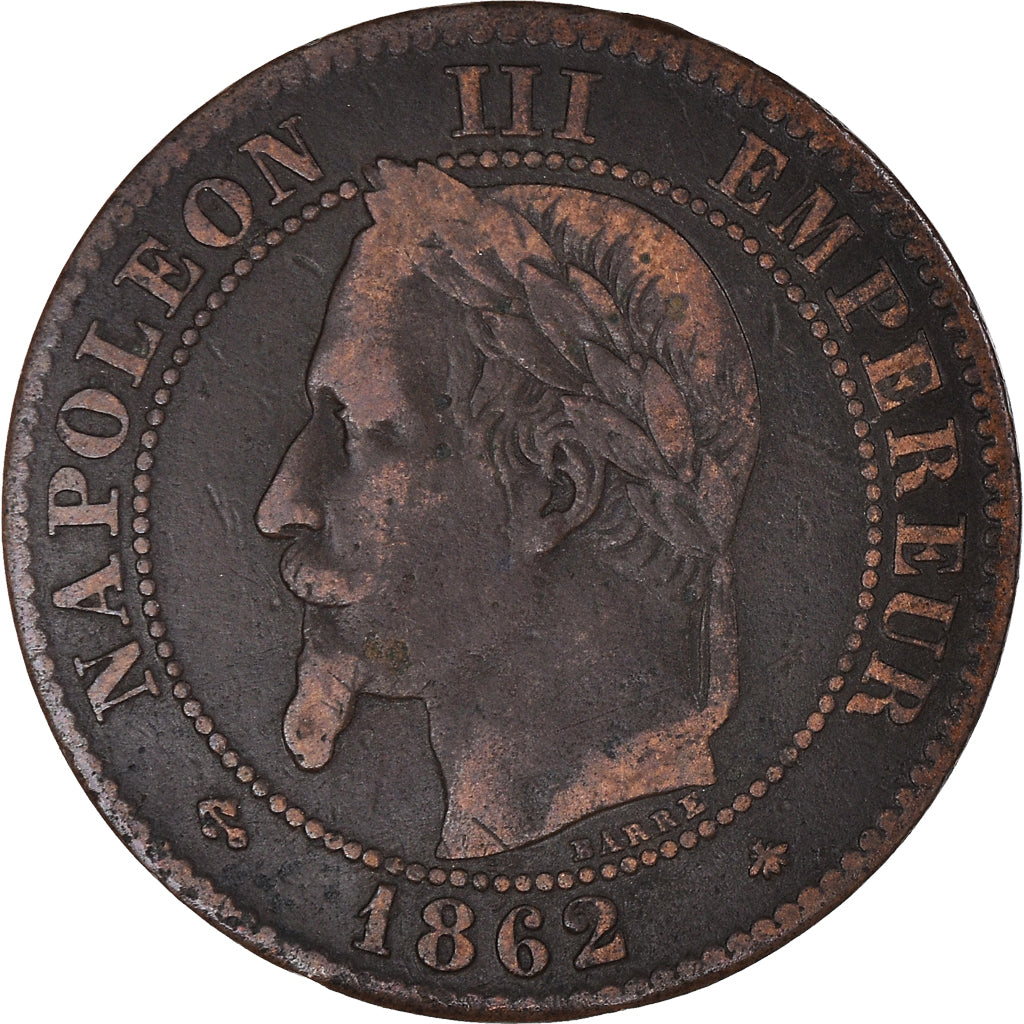 Coin, France, Napoléon III, 2 Centimes, 1862, Paris, VF(30-35), Bronze