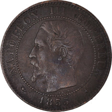 Coin, France, Napoléon III, 2 Centimes, 1855, Strasbourg, VF(30-35), Bronze