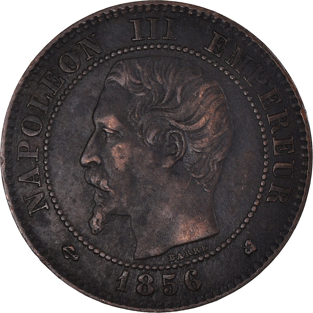 Monnaie, France, Napoléon III, 2 Centimes, 1856, Bordeaux, TB+, Bronze