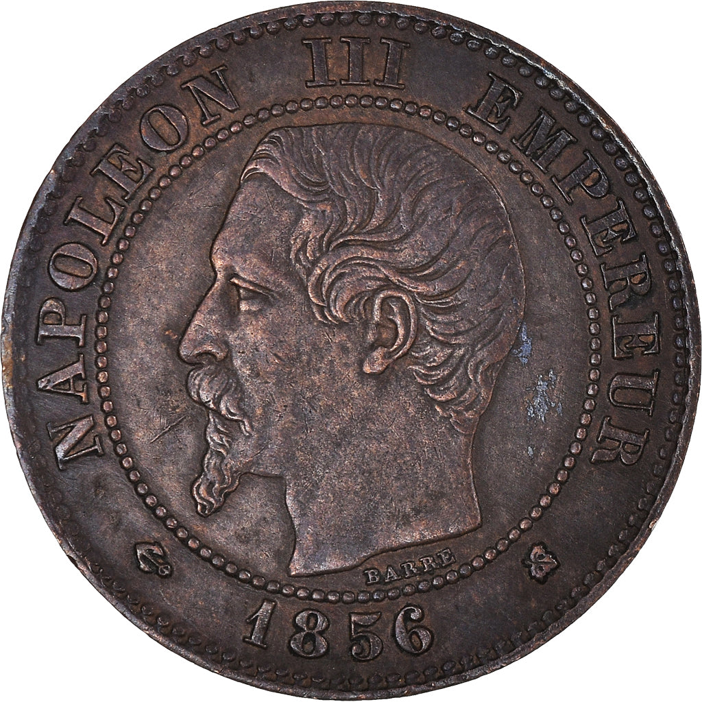 Coin, France, Napoléon III, 2 Centimes, 1856, Bordeaux, VF(30-35), Bronze