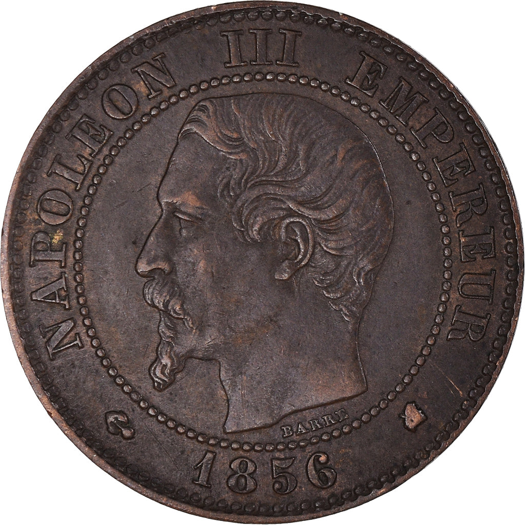 Munten, Frankrijk, Napoléon III, 2 Centimes, 1856, Bordeaux, ZF, Bronzen