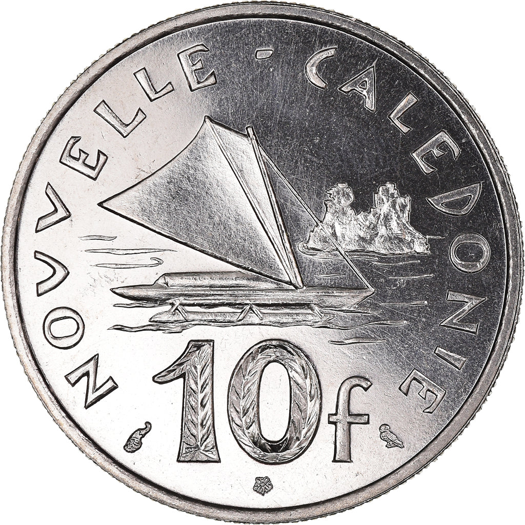 Coin, New Caledonia, 10 Francs, 1967, Paris, MS(63), Nickel, KM:5, Lecompte:86