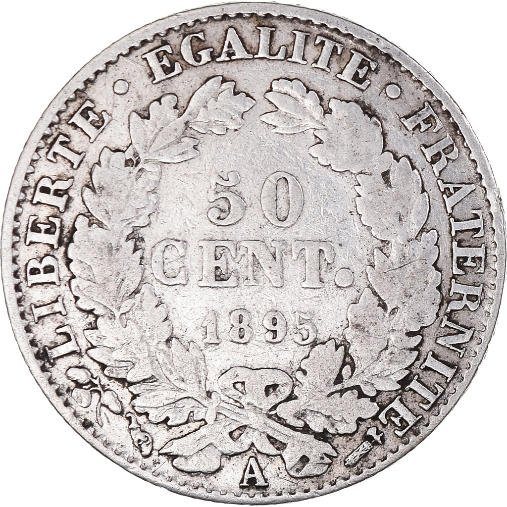 Münze, Frankreich, Cérès, 50 Centimes, 1895, Paris, SS, Silber, KM:834.1