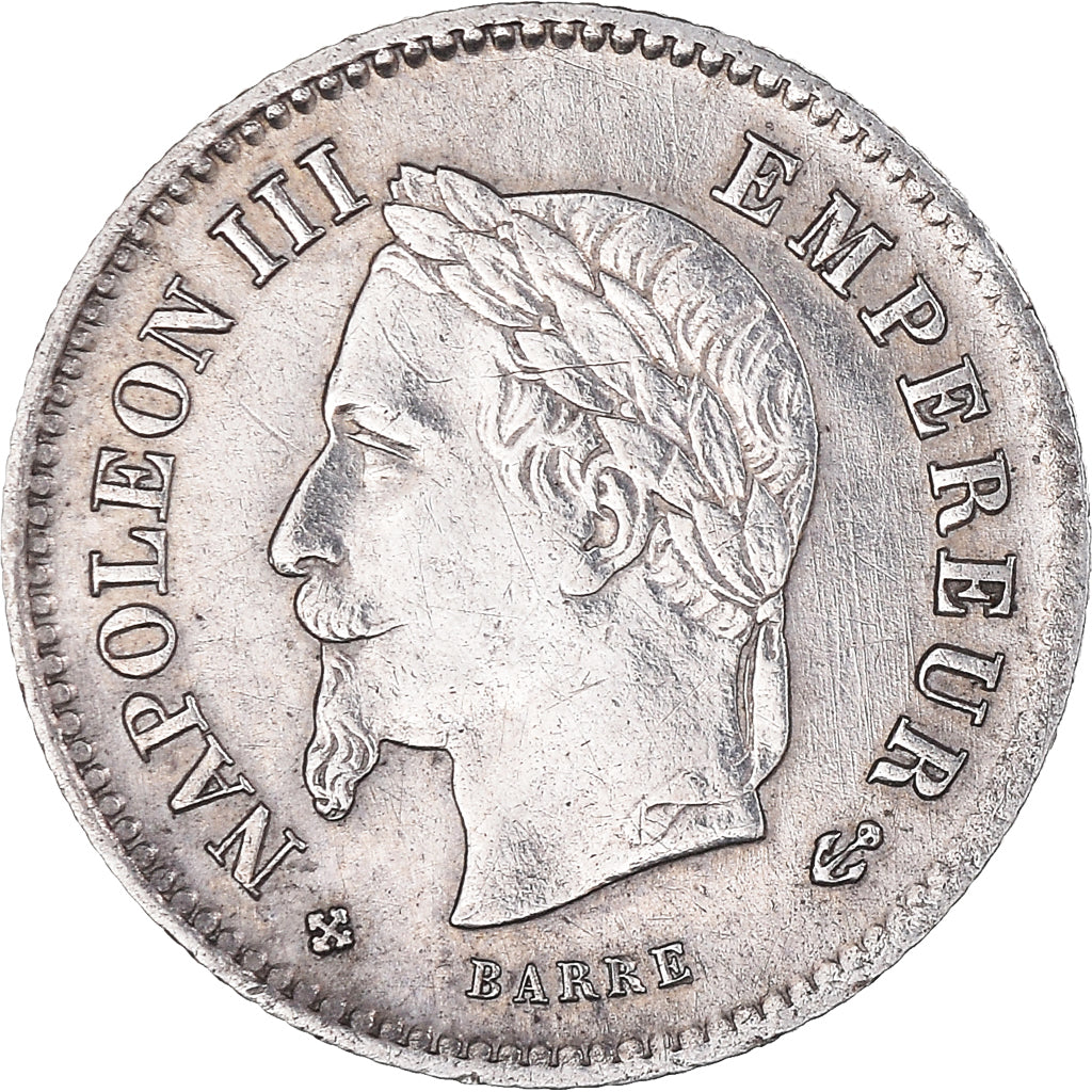Monnaie, France, Napoléon III, 20 Centimes, 1867, Strasbourg, TTB+, Argent