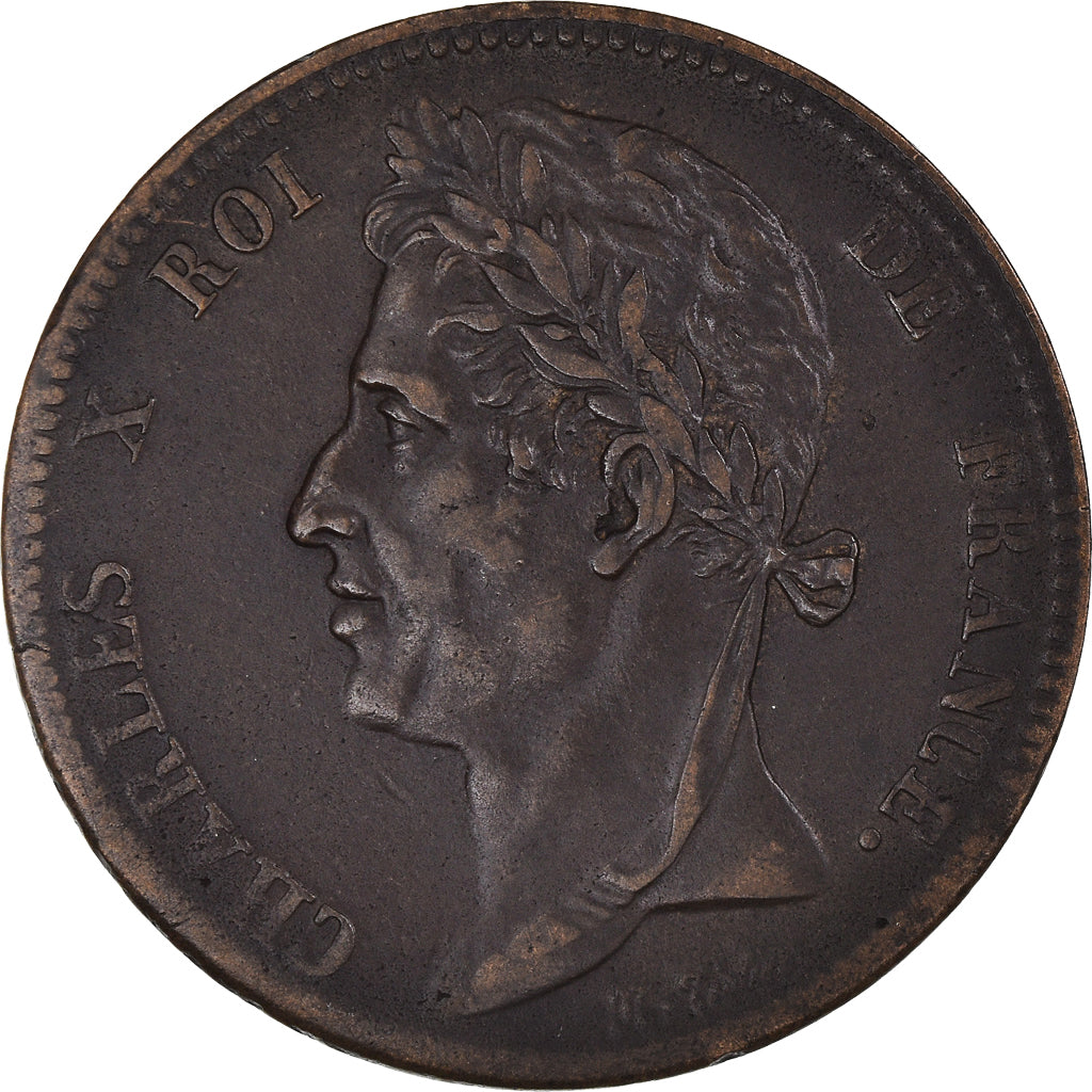 Moeda, COLÓNIAS FRANCESAS, Charles X, 5 Centimes, 1830, Paris, EF(40-45)