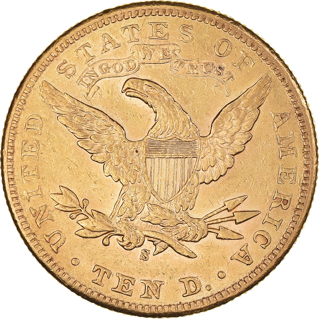 Monnaie, États-Unis, Coronet Head, 10 Dollars, 1905, San Francisco, TTB, Or