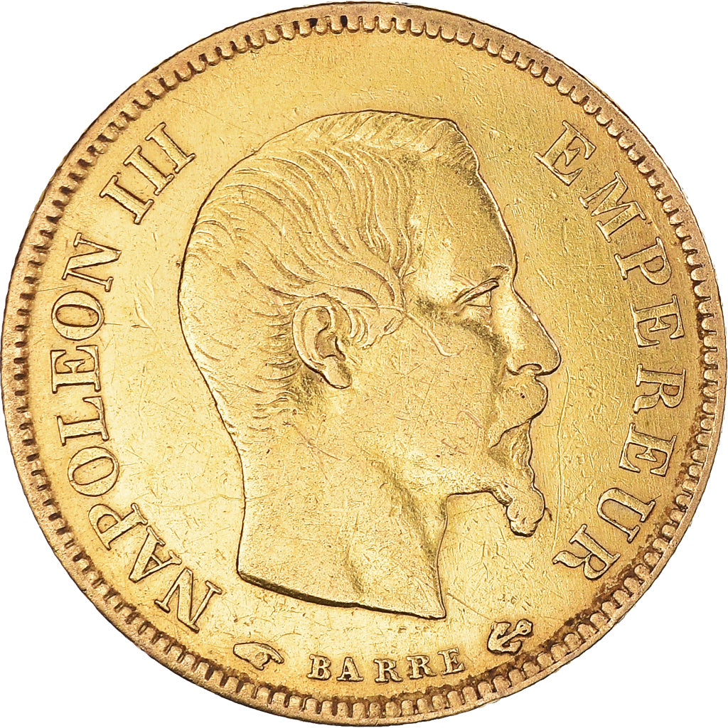 Monnaie, France, Napoléon III, 10 Francs, 1857, Paris, TB+, Or, Gadoury:1014