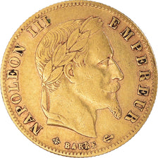 Coin, France, Napoléon III, 5 Francs, 1867, Paris, VF(30-35), Gold, KM:800.1