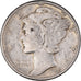 Coin, United States, Barber Dime,1945, Philadelphia, EF(40-45), Silver