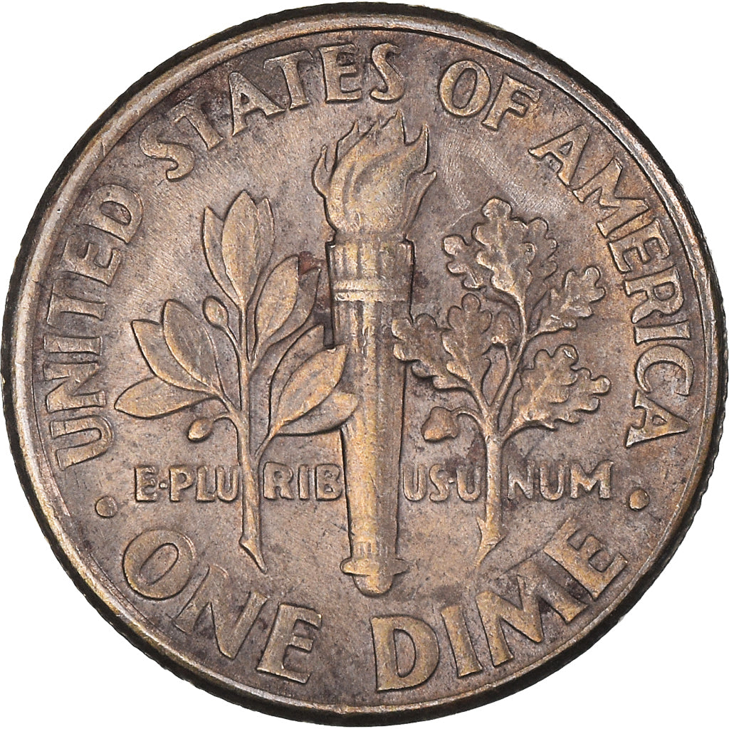 Moneda, Estados Unidos, Dime, 1989, Denver, MBC+, Cobre - níquel recubierto de