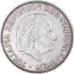 Coin, Netherlands, Juliana, 2-1/2 Gulden, 1959, AU(50-53), Silver, KM:185