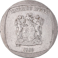 Monnaie, Afrique du Sud, 5 Rand, 1996, TTB, Nickel Plated Copper, KM:166