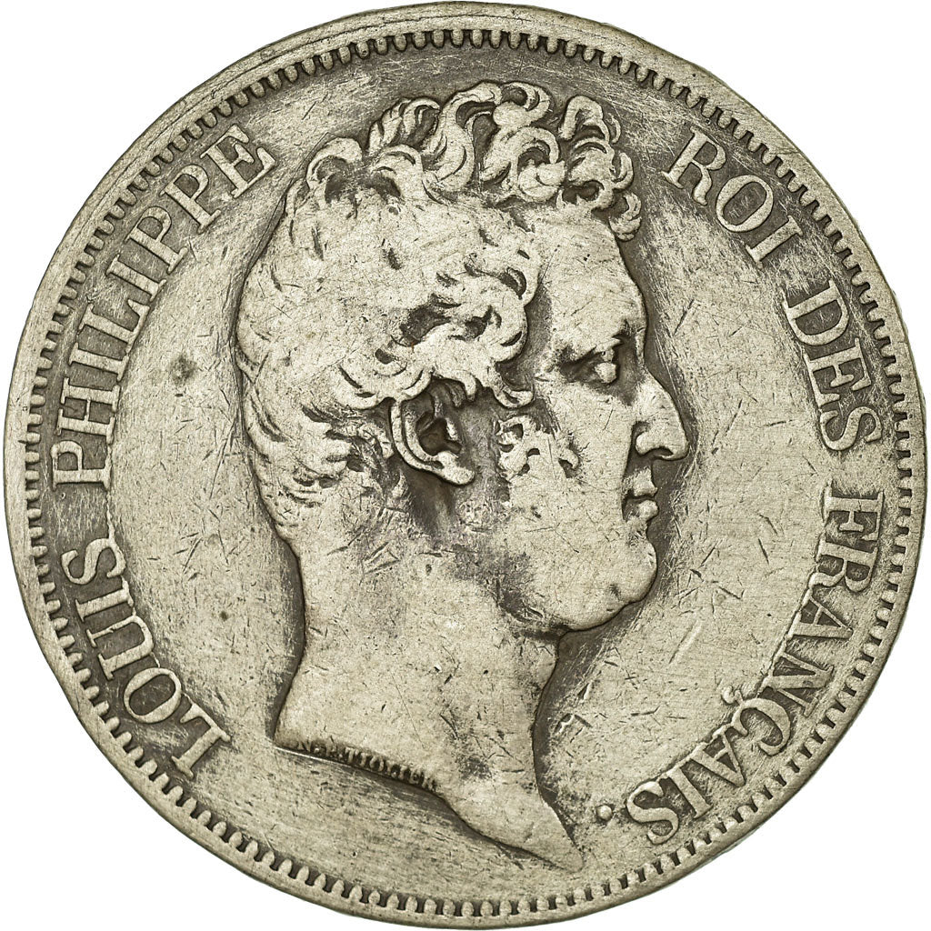 Münze, Frankreich, Louis-Philippe, 5 Francs, 1830, Paris, S+, Silber, KM:738