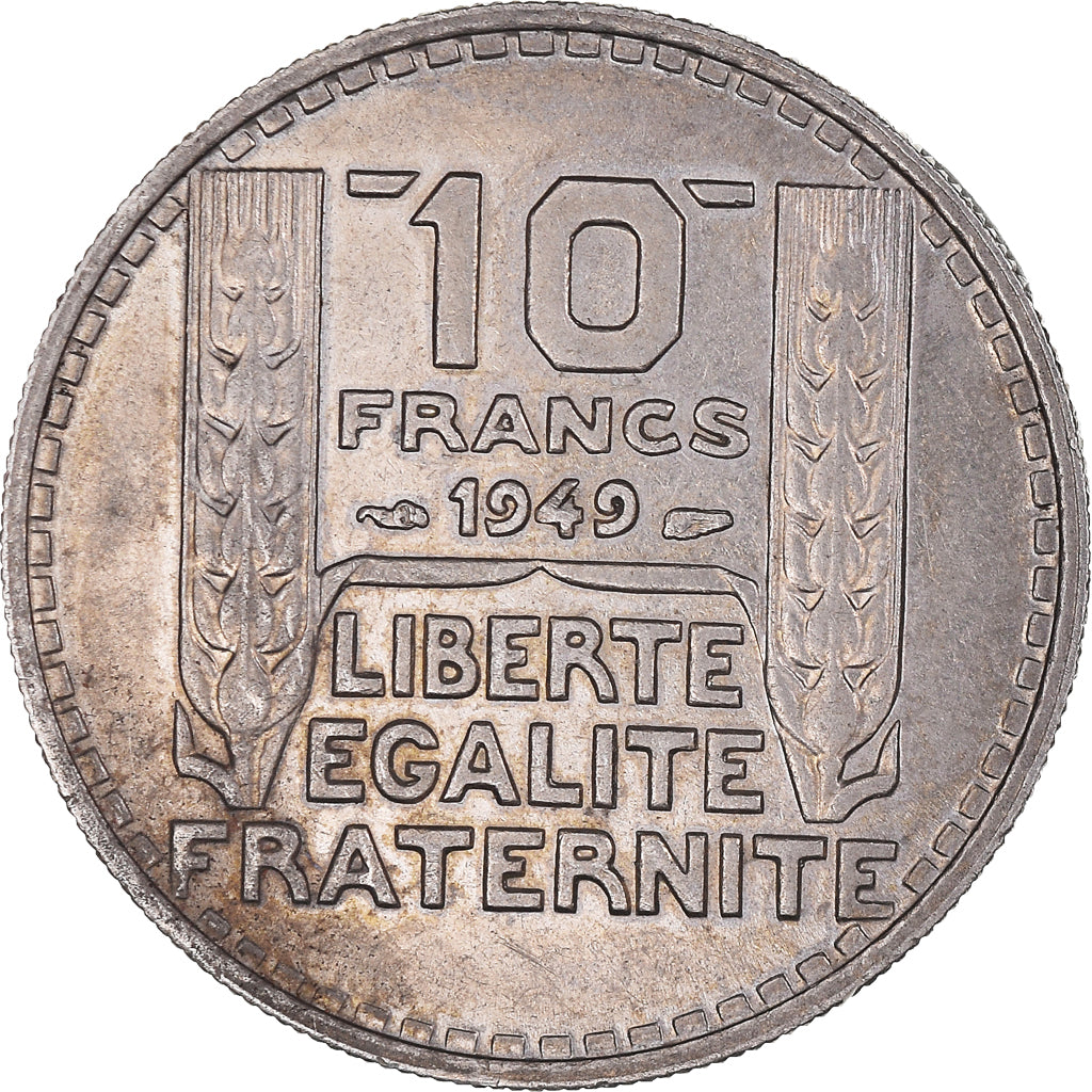 Münze, Frankreich, Turin, 10 Francs, 1949, Paris, SS+, Kupfer-Nickel, KM:909.1