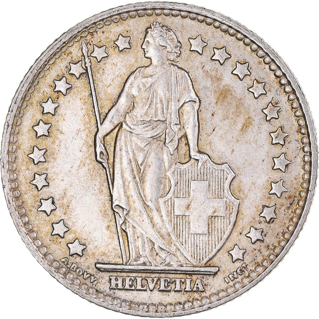 Coin, Switzerland, Franc, 1960, Bern, AU(50-53), Silver, KM:24