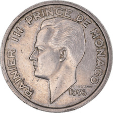 Coin, Monaco, Rainier III, 100 Francs, Cent, 1956, EF(40-45), Copper-nickel
