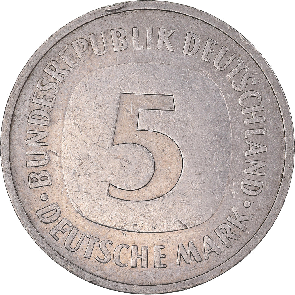 Coin, GERMANY - FEDERAL REPUBLIC, 5 Mark, 1978, Hamburg, EF(40-45)