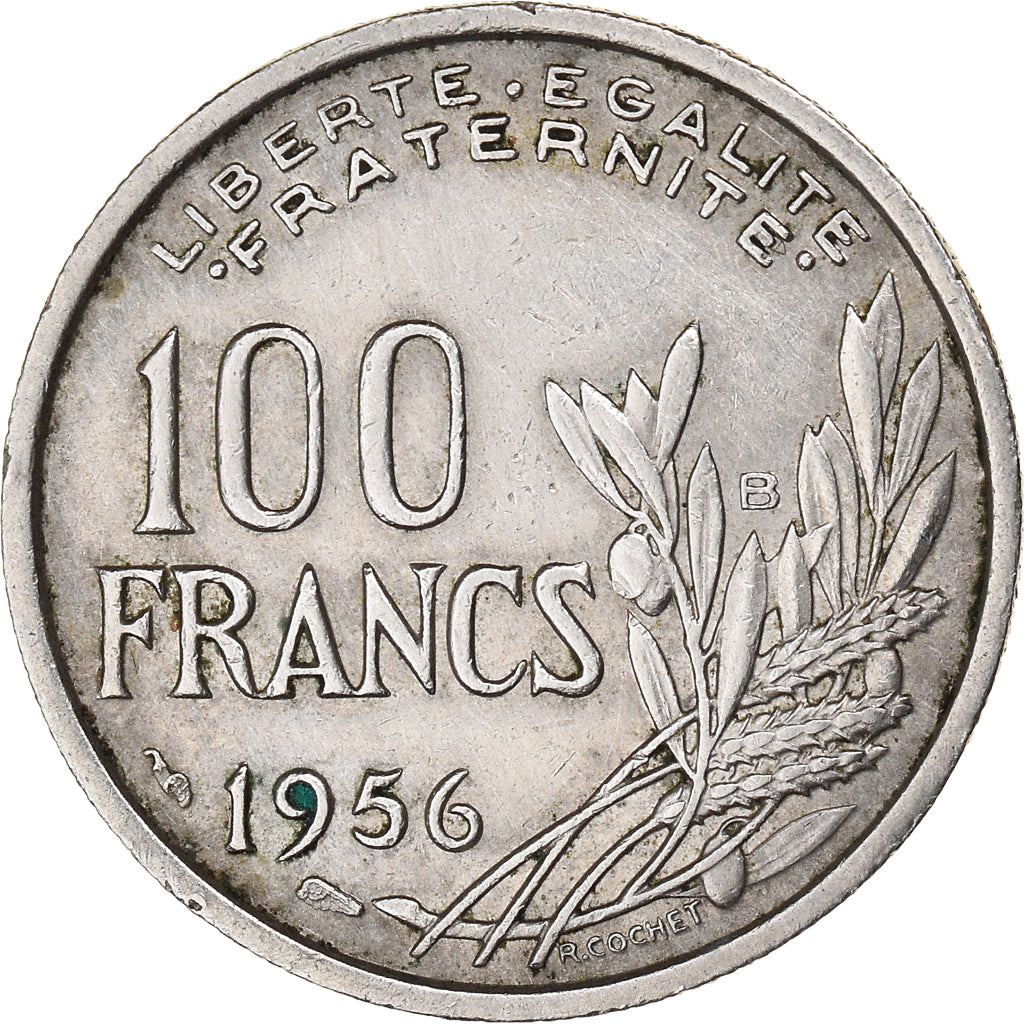 Coin, France, Cochet, 100 Francs, 1956, Beaumont - Le Roger, EF(40-45)