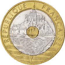 Moneda, Francia, Mont Saint Michel, 20 Francs, 1992, EBC, Trimetálico