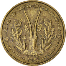 Munten, Frans West Afrika, 25 Francs, 1957, Paris, ZF, Aluminum-Bronze, KM:9