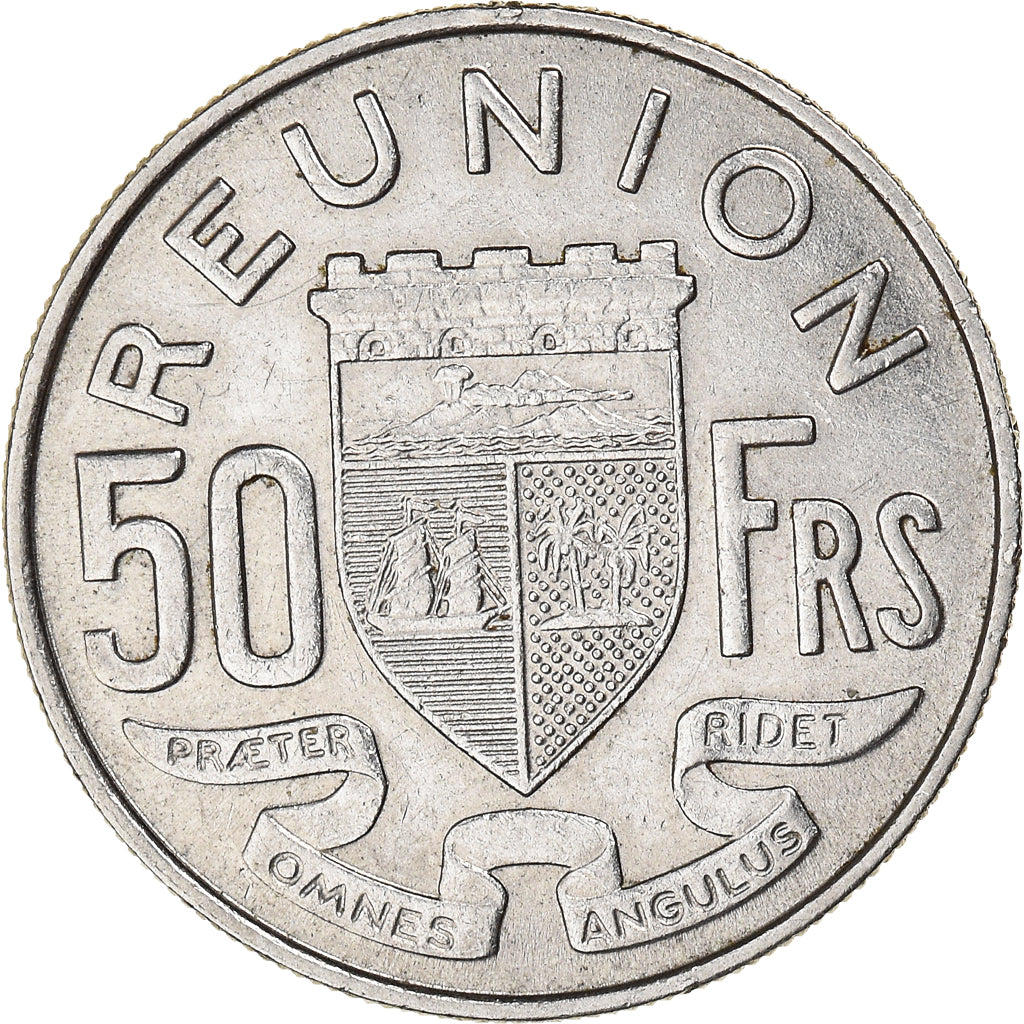 Coin, Réunion, 50 Francs, 1962, AU(50-53), Nickel, KM:12, Lecompte:99