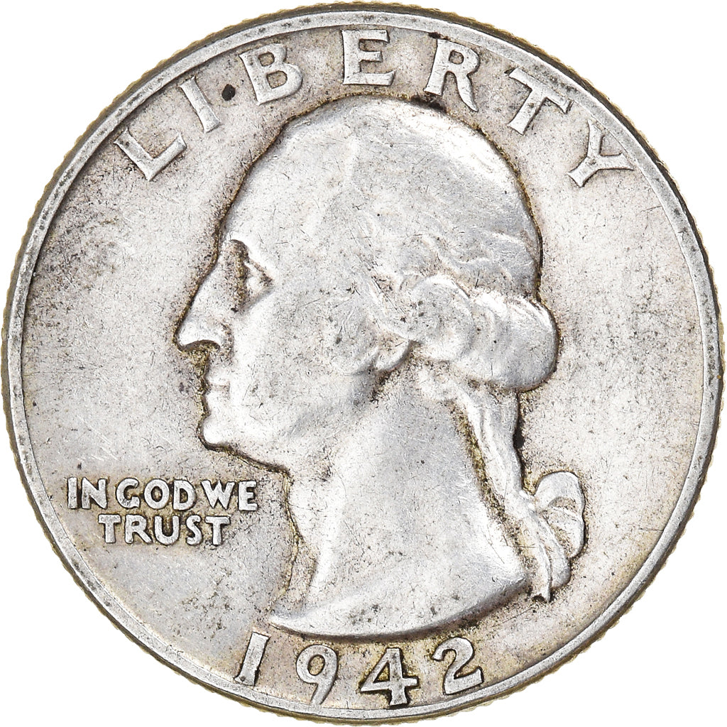 Coin, United States, Washington, Quarter, 1942, Philadelphia, EF(40-45), Silver