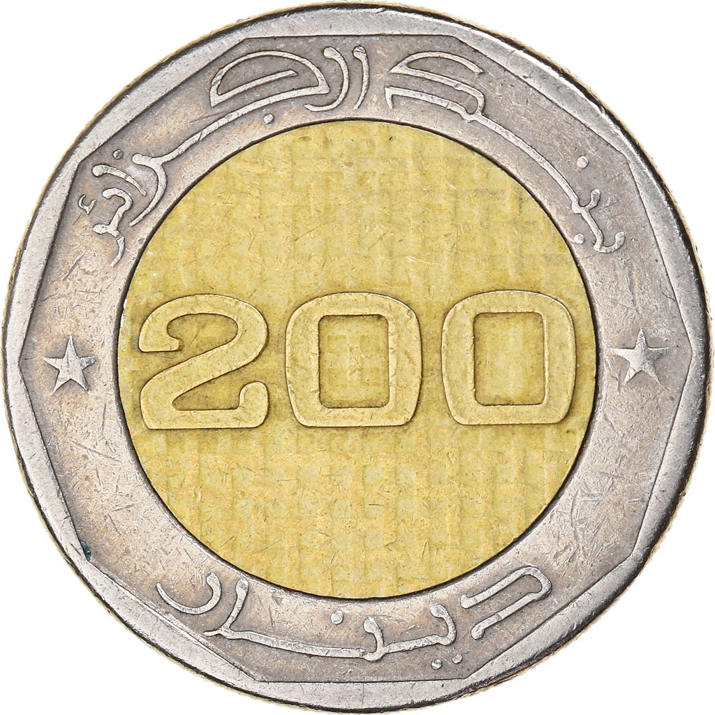 Monnaie, Algérie, 50 ans de l'Indépendance, 200 Dinars, 2012/1962, TTB