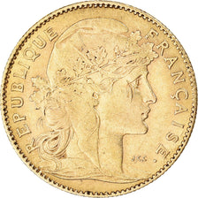 Moeda, França, Marianne, 10 Francs, 1899, Paris, EF(40-45), Dourado, KM:846