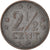 Moneda, Antillas holandesas, Juliana, 2-1/2 Cents, 1973, MBC, Bronce, KM:9